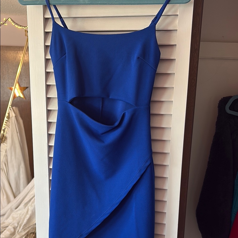 Elegant Blue Women's Dress